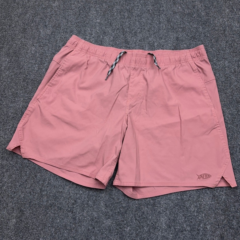 AFTCO Sirena Hybrid Tech Fishing Shorts Women's XL Hazy Rose Stretch Utility 7"